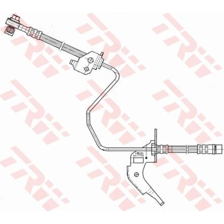 PHD566 Bremsschl HA re inkl.Rohrl PHD566 Bremsschl HA re inkl.Rohrl