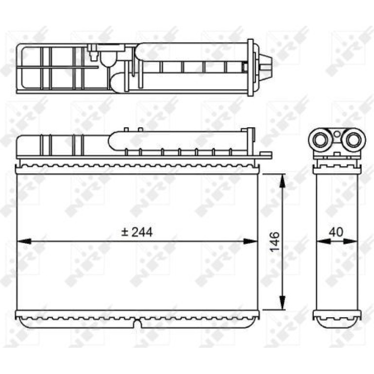 Wärmetauscher, Innenraumheizung 54307 Wärmetauscher, Innenraumheizung 54307