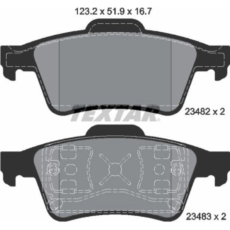 Bremsbelagsatz Renault T. Laguna 01 2348202 Bremsbelagsatz Renault T. Laguna 01 2348202