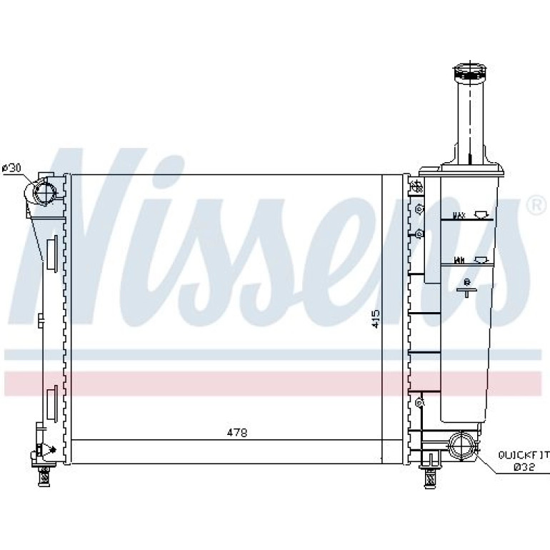 Wasserkühler PKW 61936 Wasserkühler PKW 61936