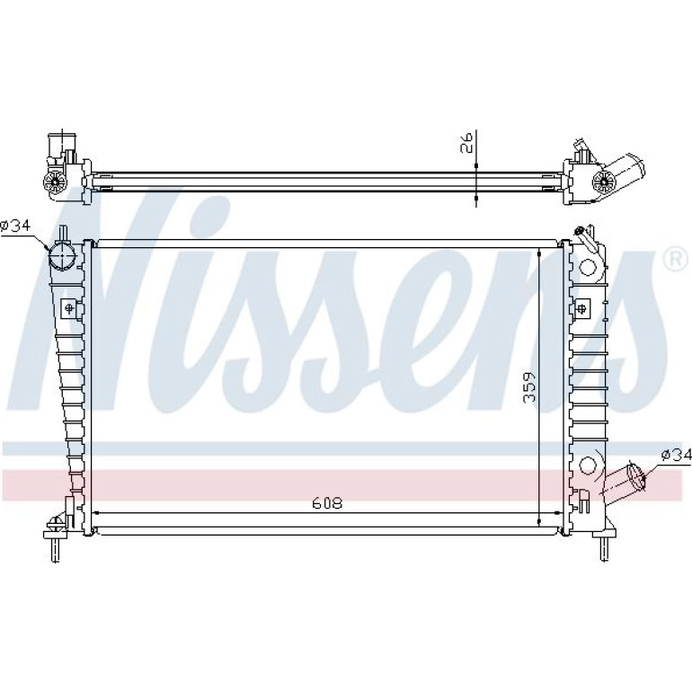 Wasserkühler PKW 68000A Wasserkühler PKW 68000A