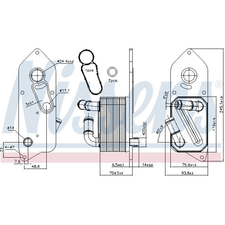 Ölkühler PKW 90892 Ölkühler PKW 90892