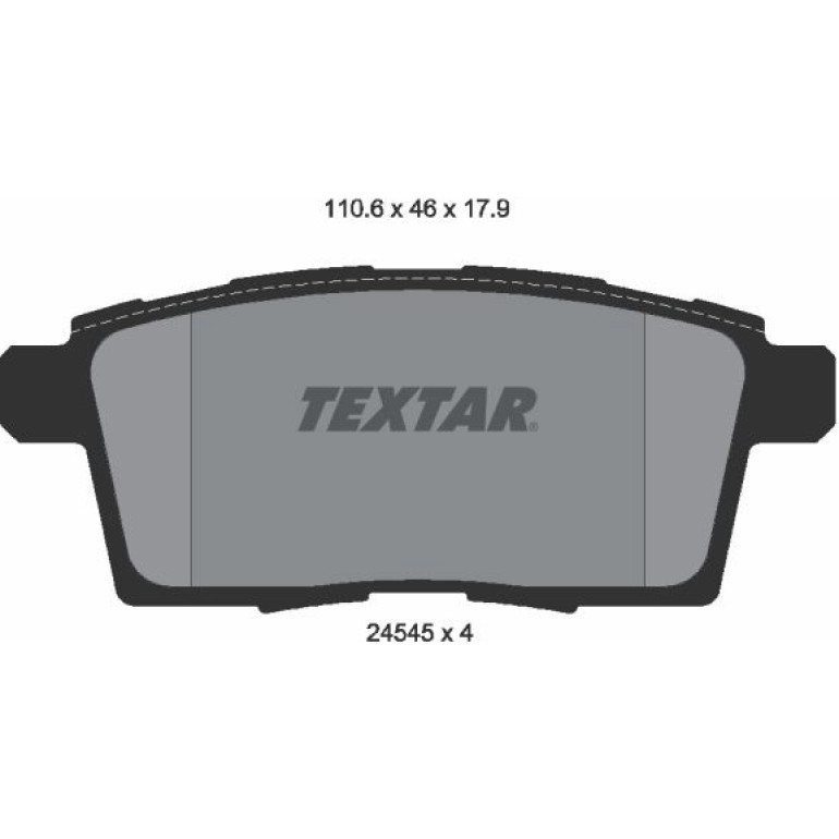 Bremsbelagsatz Mazda T. Cx-7/Cx-9 07 2454501 Bremsbelagsatz Mazda T. Cx-7/Cx-9 07 2454501