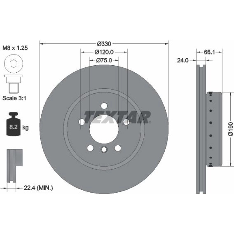Bremsscheibe Bmw S. 5 10 92265825