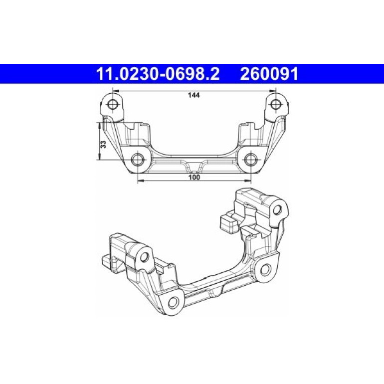 Halter, Bremssattel 11.0230-0698.2 Halter, Bremssattel 11.0230-0698.2