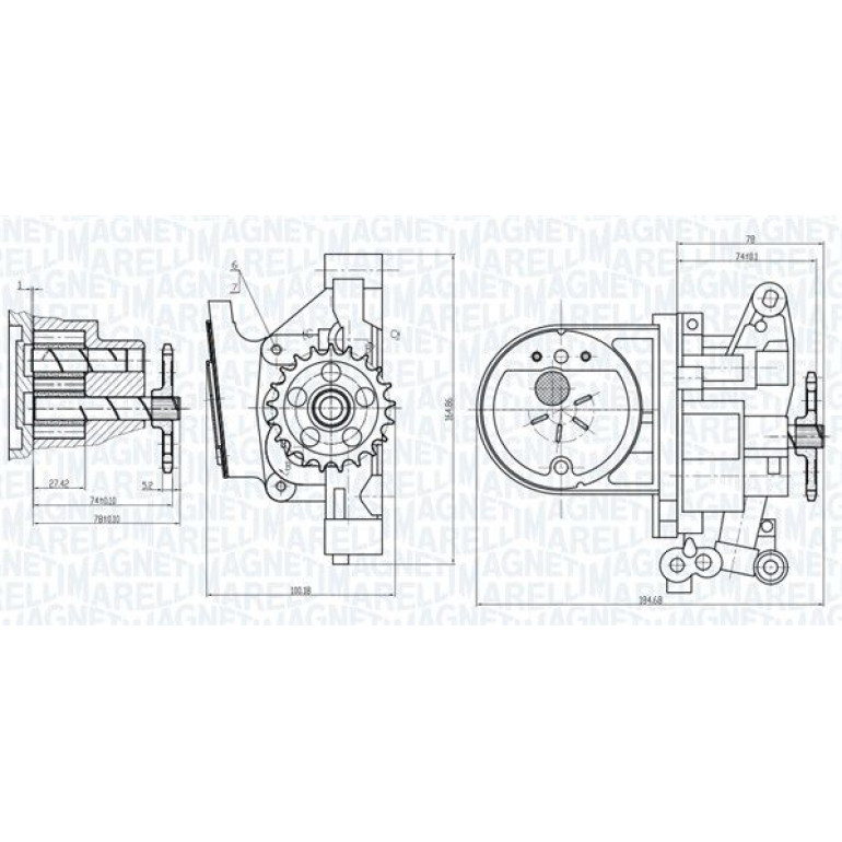 MAGNETI MARELLI Ölpumpe 351516000030 MAGNETI MARELLI Ölpumpe 351516000030