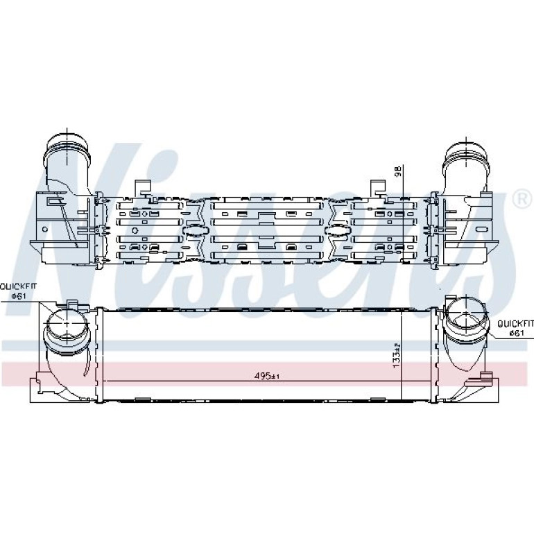 Ladeluftkühler PKW 96450