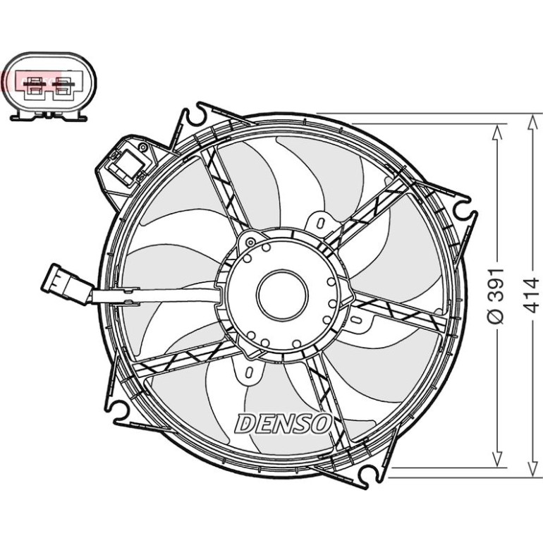 DENSO Lüfter, Motorkühlung DER23005 DENSO Lüfter, Motorkühlung DER23005