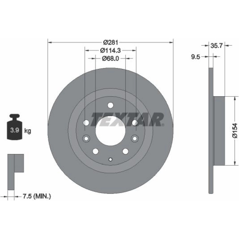 Bremsscheibe 92293703 Bremsscheibe 92293703