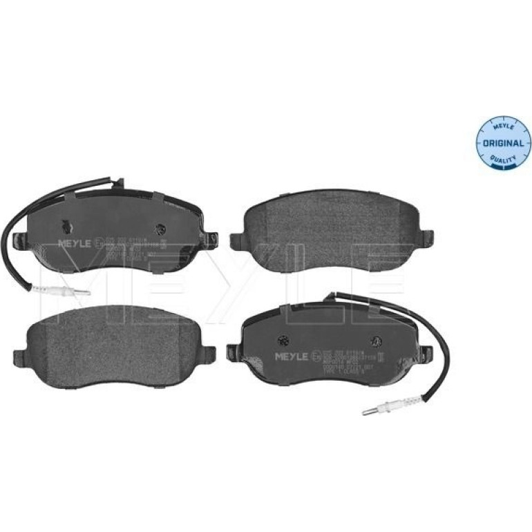 Bremsbelagsatz Peugeot S. 807 02- Mit Sensor 025 202 6119/W Bremsbelagsatz Peugeot S. 807 02- Mit Sensor 025 202 6119/W