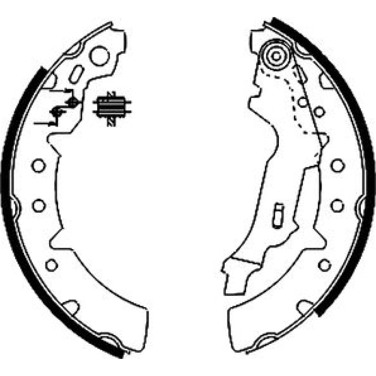Bremsbacken Toyota Corolla 97-02 91056700
