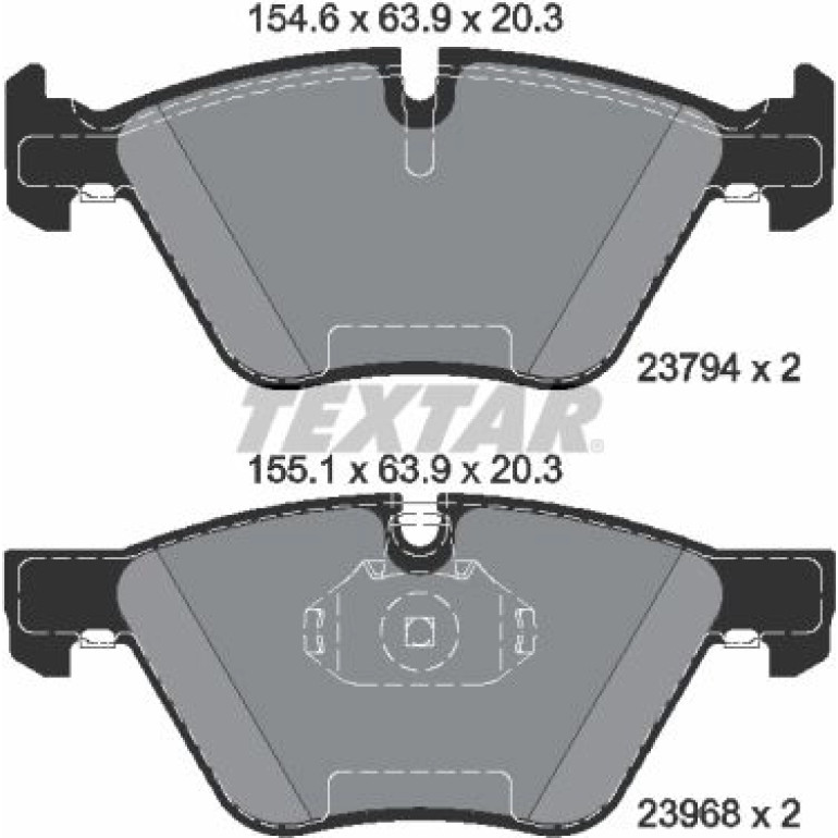 Bremsbelagsatz Bmw S. E90/E91 05- 318-330/E89 Z4 09 2379401 Bremsbelagsatz Bmw S. E90/E91 05- 318-330/E89 Z4 09 2379401