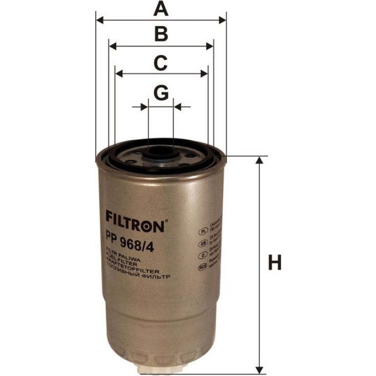 FILTRON Kraftstofffilter PP 968/4 FILTRON Kraftstofffilter PP 968/4