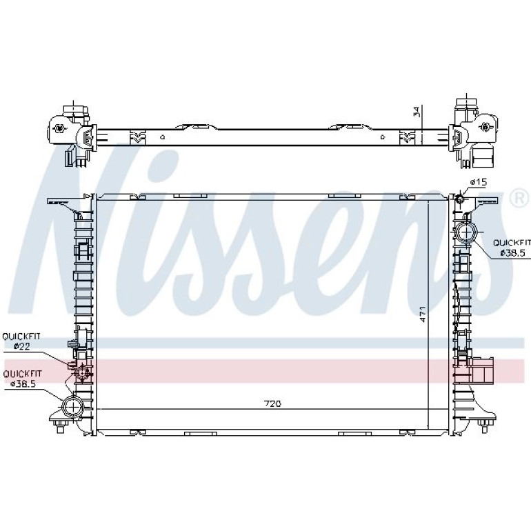 Wasserkühler PKW 60326 Wasserkühler PKW 60326