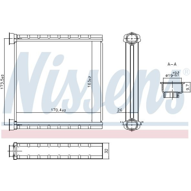 Heizkühler PKW 707278