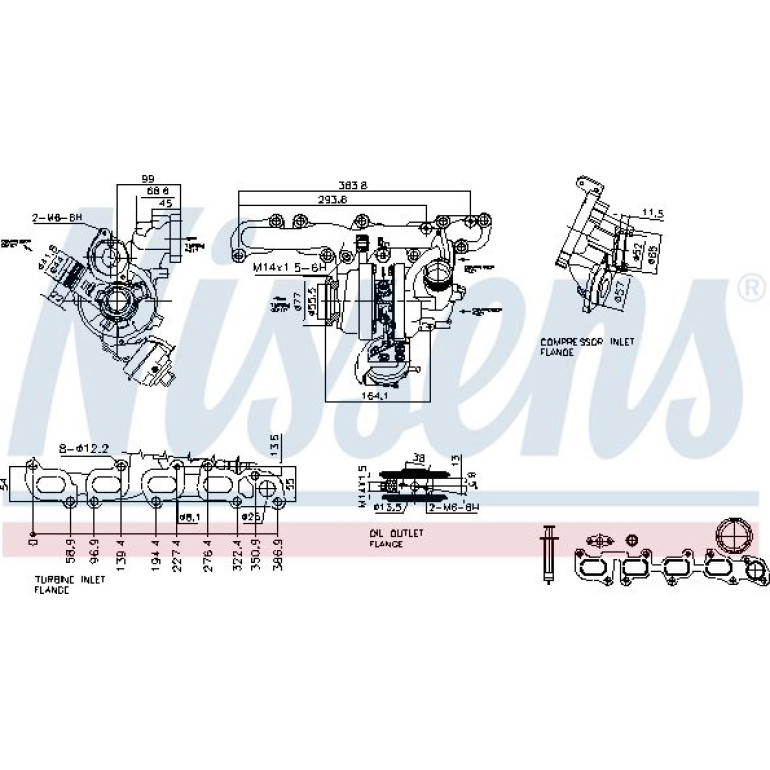 NISSENS Turbolader 93266 NISSENS Turbolader 93266
