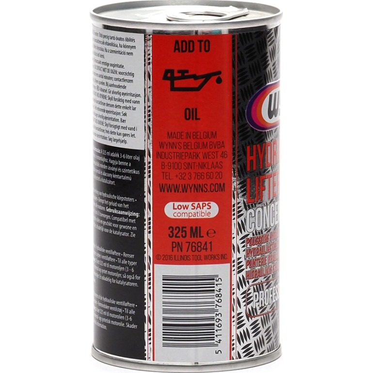 Wynn's Hydraulic Valve Lifter Concentrate 325ml W76841 Wynn's Hydraulic Valve Lifter Concentrate 325ml W76841