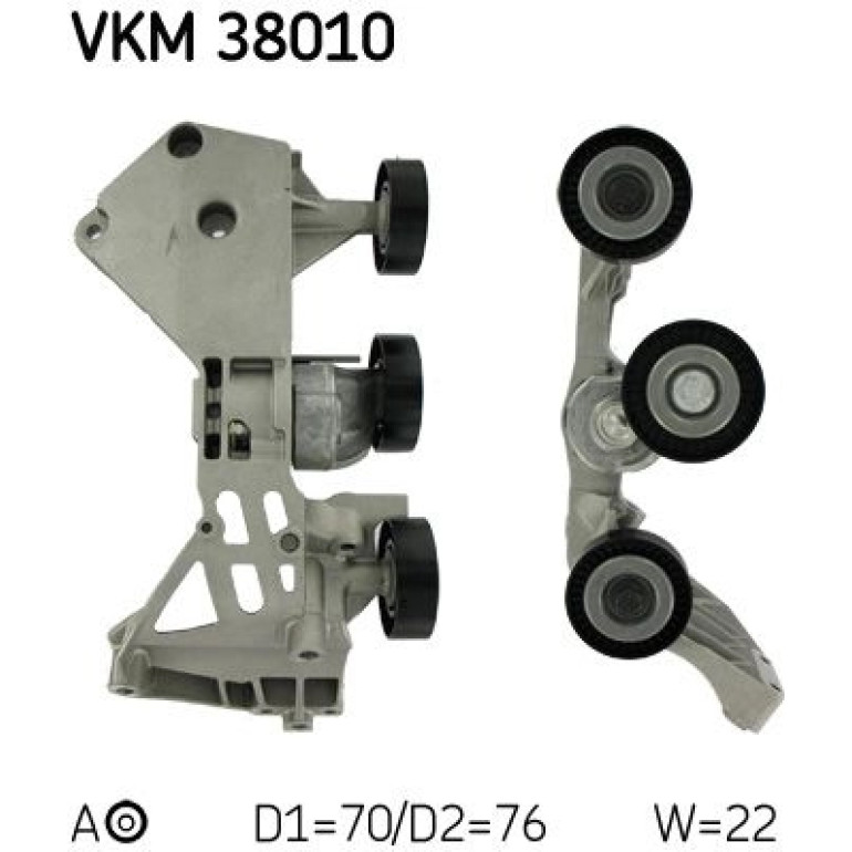Multi-V-Umlenkrolle VKM 38010 Multi-V-Umlenkrolle VKM 38010