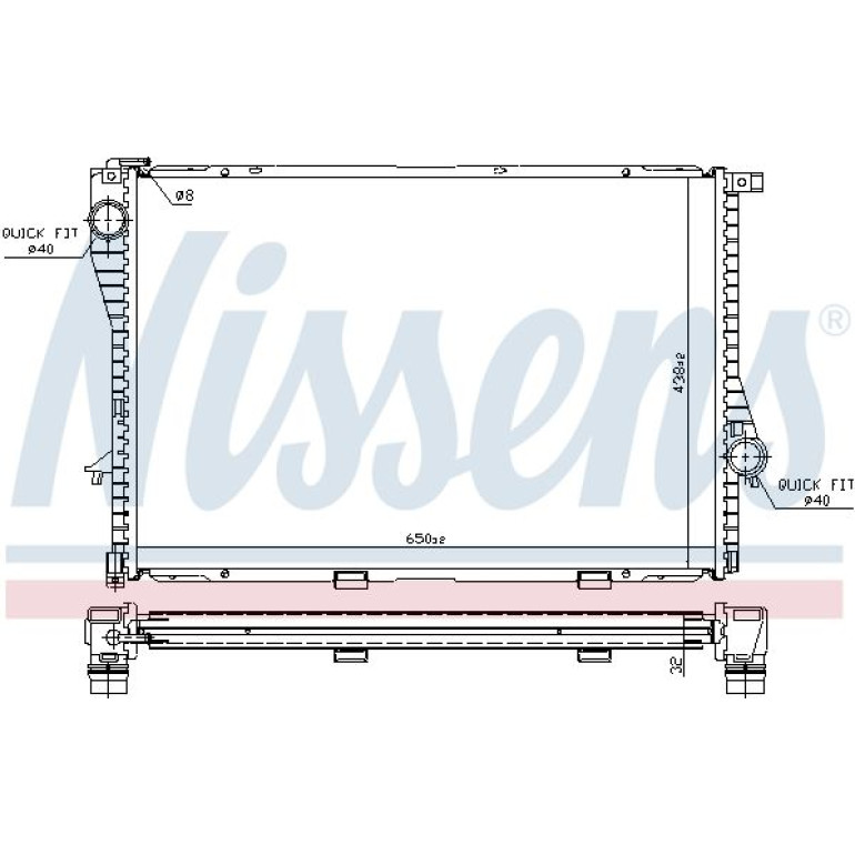 Wasserkühler PKW 60648A Wasserkühler PKW 60648A