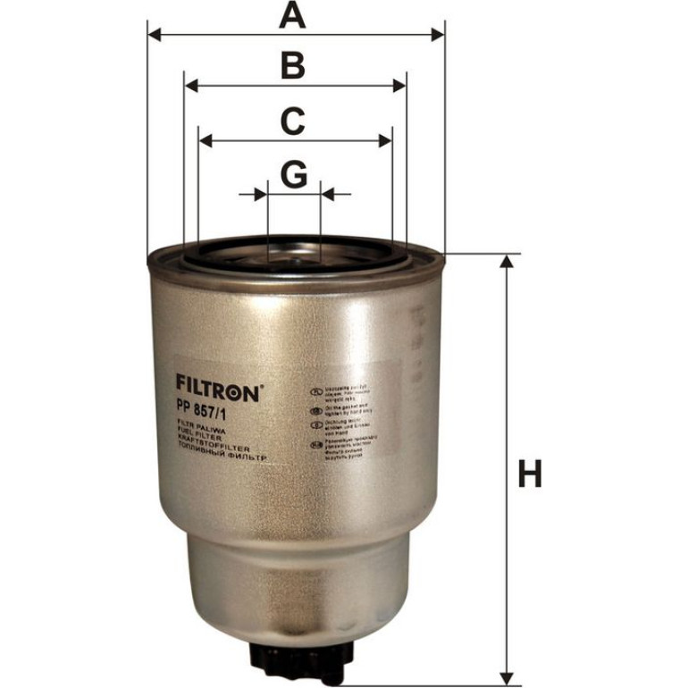 FILTRON Kraftstofffilter PP 857/1 FILTRON Kraftstofffilter PP 857/1