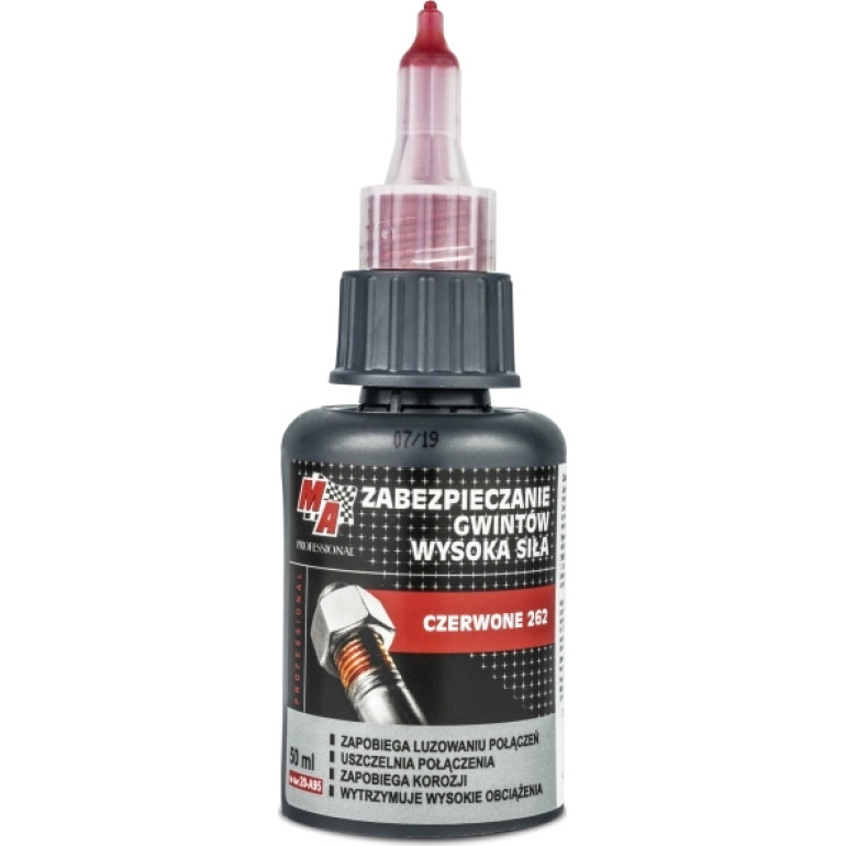MOJE AUTO AMT20-A95 Gewindesicherung rot, hochfest 50 ml bis +149 °C MOJE AUTO AMT20-A95 Gewindesicherung rot, hochfest 50 ml bis +149 °C