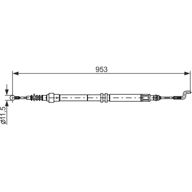 Handbremsseil 1987477707 Handbremsseil 1987477707