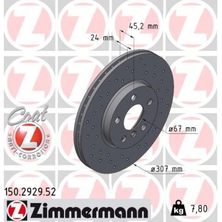 Bremsscheibe VA Sport 150.2929.52 Bremsscheibe VA Sport 150.2929.52