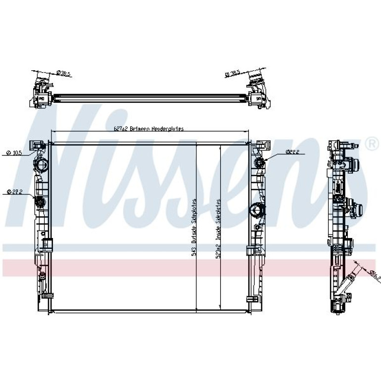 Wasserkühler PKW 606236 Wasserkühler PKW 606236