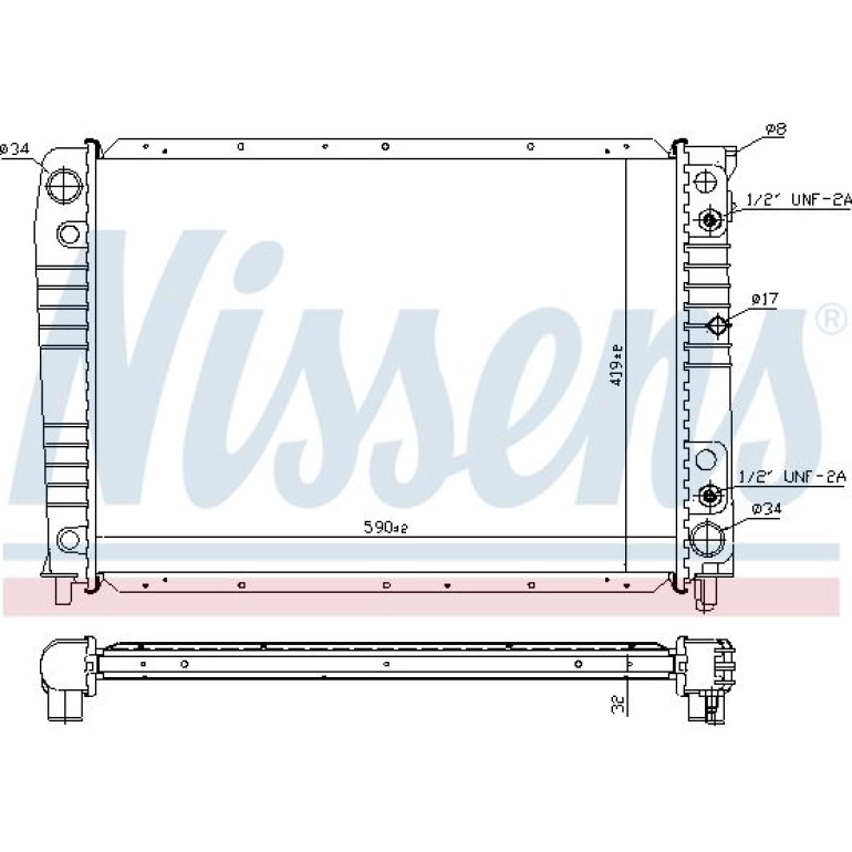 Wasserkühler PKW 65538A Wasserkühler PKW 65538A