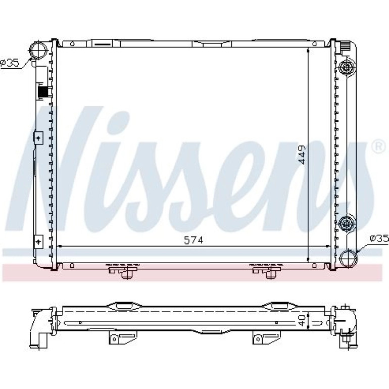Wasserkühler PKW 62721A Wasserkühler PKW 62721A
