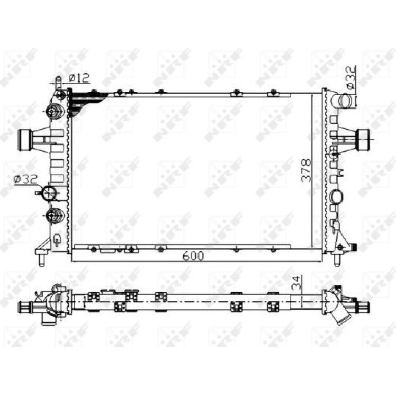Kühler, Motorkühlung 58178A Kühler, Motorkühlung 58178A