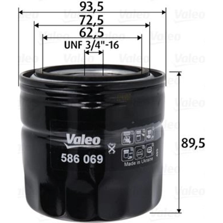 VALEO Ölfilter 586069 VALEO Ölfilter 586069