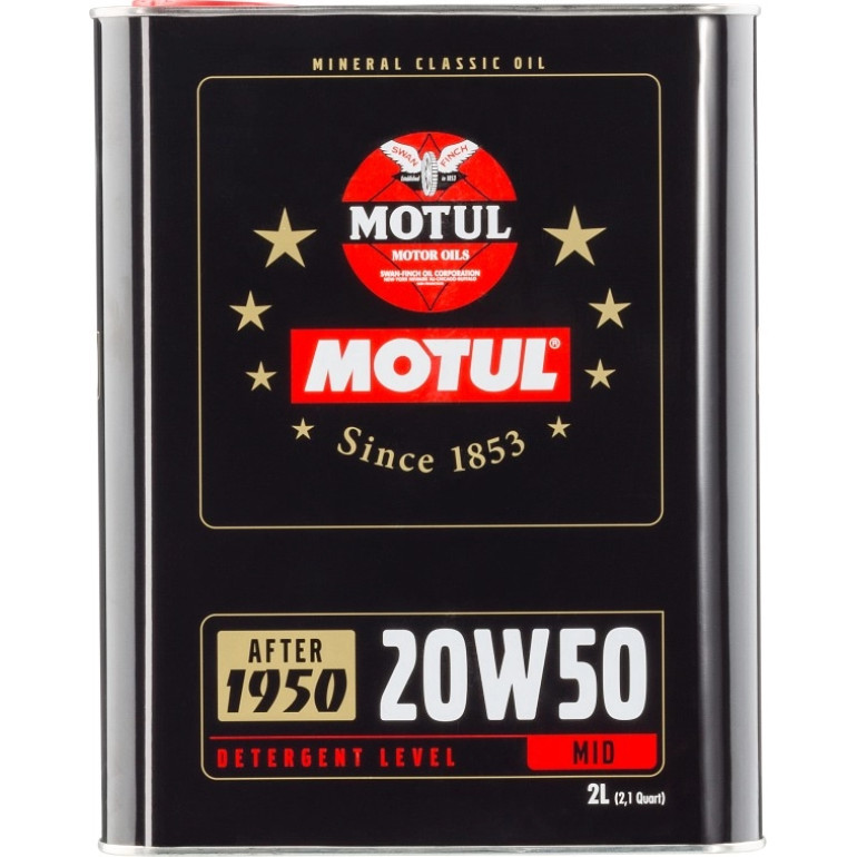 Motul Classic SAE 20W-50 2 Liter 104511 Motul Classic SAE 20W-50 2 Liter 104511