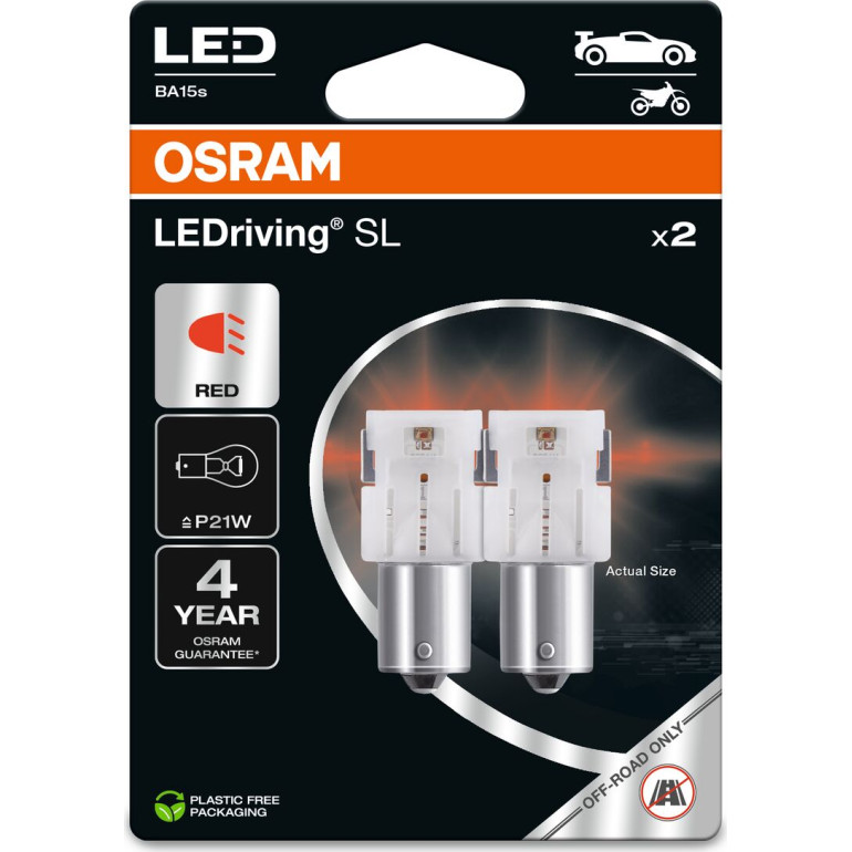 P21W LEDriving SL Red 12V Blister 2 Stück OSRAM P21W LEDriving SL Red 12V Blister 2 Stück OSRAM