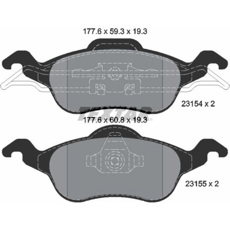 Bremsbelagsatz Ford P. Focus 98 2315402 Bremsbelagsatz Ford P. Focus 98 2315402