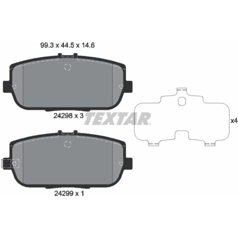 Bremsbelagsatz Mazda T. Mx-5 2429801 Bremsbelagsatz Mazda T. Mx-5 2429801
