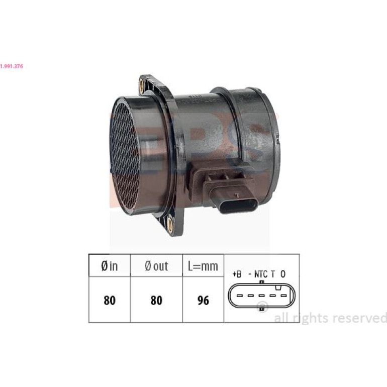 EPS Luftmassenmesser Luftmengenmesser 1.991.376 EPS Luftmassenmesser Luftmengenmesser 1.991.376