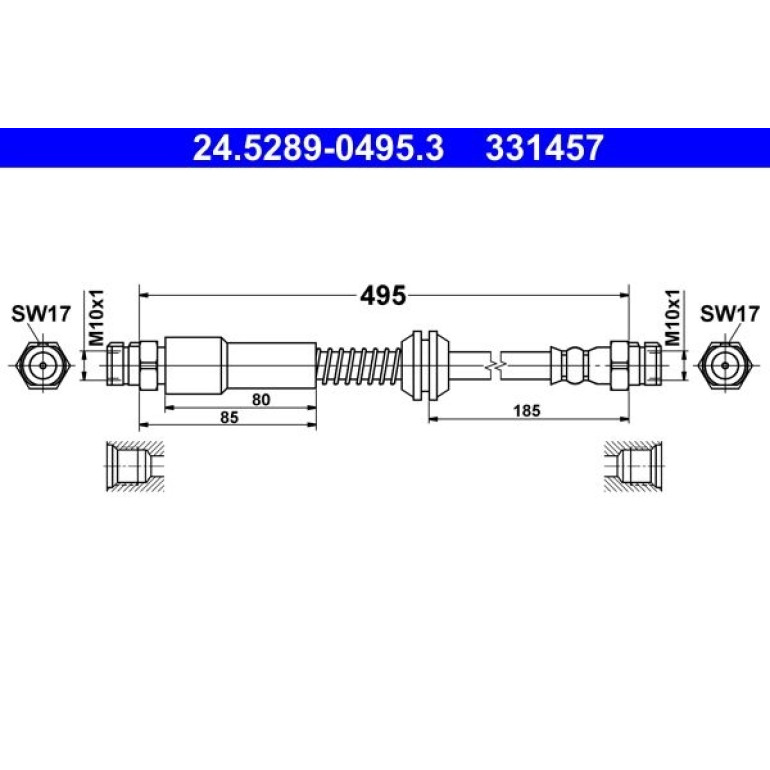 Bremsschlauch 24.5289-0495.3 Bremsschlauch 24.5289-0495.3