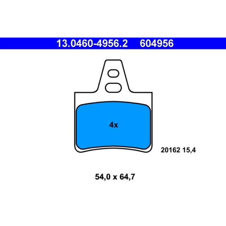 ATE Bremsbeläge 13.0460-4956.2 ATE Bremsbeläge 13.0460-4956.2