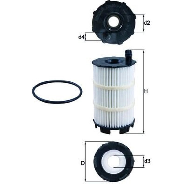 MAHLE Ölfilter OX 350/4D MAHLE Ölfilter OX 350/4D