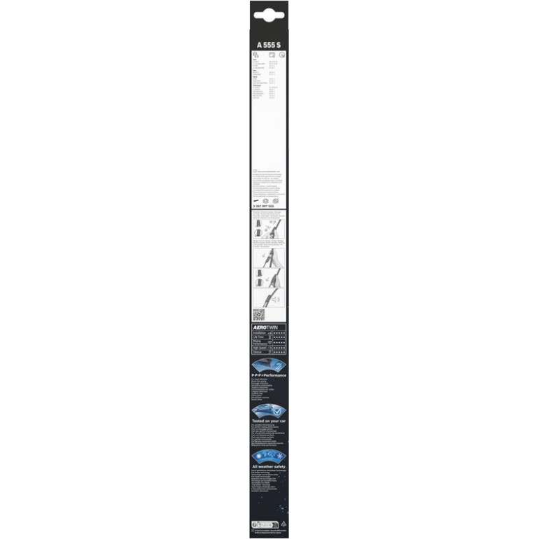 Bosch Scheibenwischer Aerotwin A555S Spoiler, Set 3397007555 Bosch Scheibenwischer Aerotwin A555S Spoiler, Set 3397007555