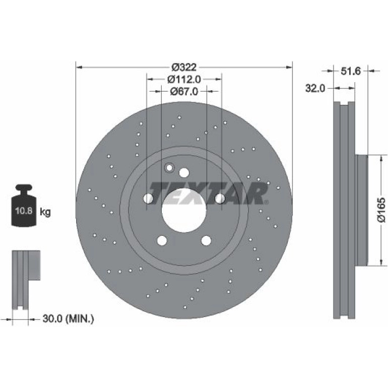 Bremsscheibe Db P. Cls C218 11 92277705 Bremsscheibe Db P. Cls C218 11 92277705