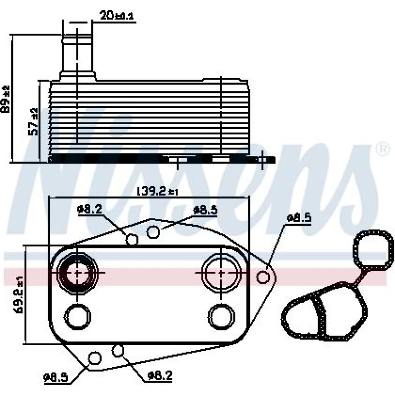 Ölkühler PKW 90890