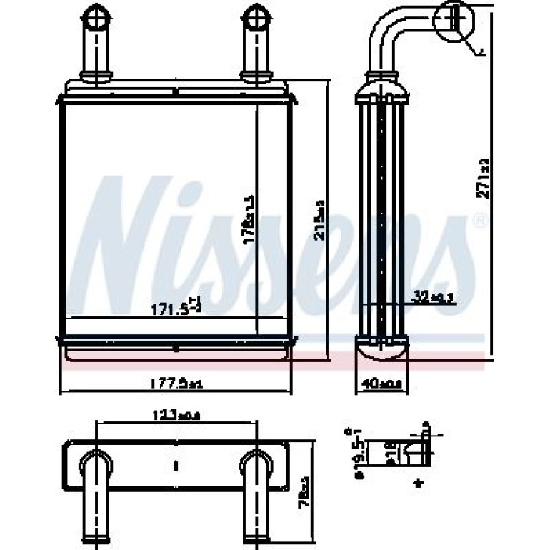 Heizkühler PKW 707225 Heizkühler PKW 707225