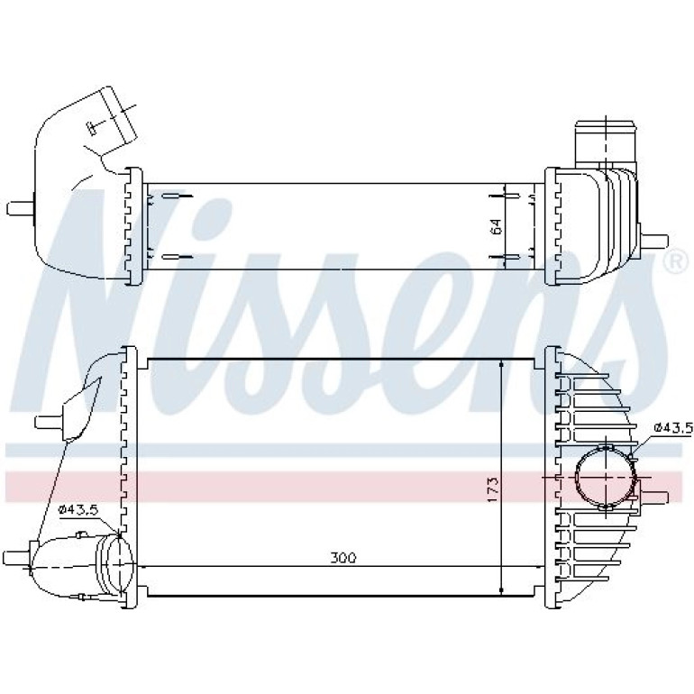 Ladeluftkühler PKW 96465