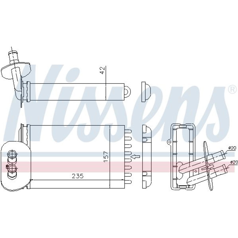 Heizkühler PKW 73977 Heizkühler PKW 73977