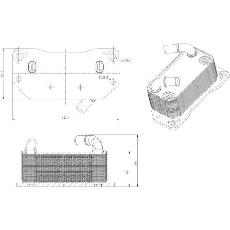 ÖLKÜHLER, MOTORÖL NRF31843 ÖLKÜHLER, MOTORÖL NRF31843