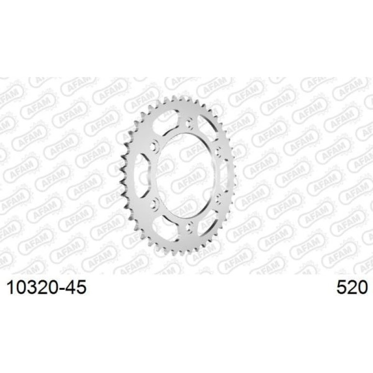 AFAM Kettenrad STAHL 45 Zähne 10320-45 AFAM Kettenrad STAHL 45 Zähne 10320-45
