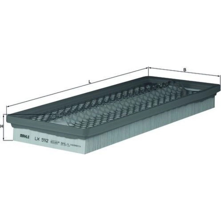 MAHLE Luftfilter LX 592 MAHLE Luftfilter LX 592