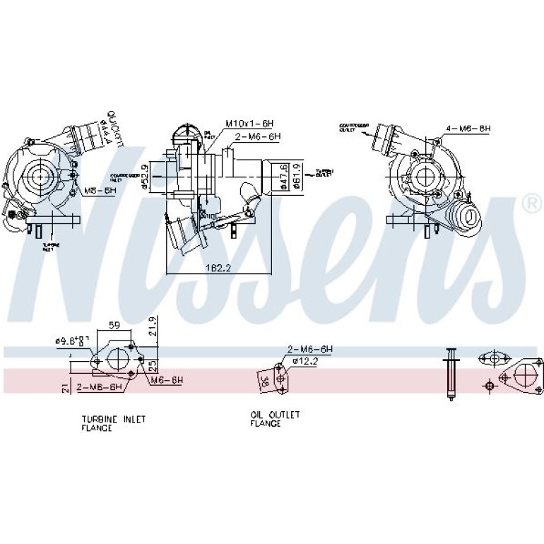 NISSENS Turbolader 93426 NISSENS Turbolader 93426